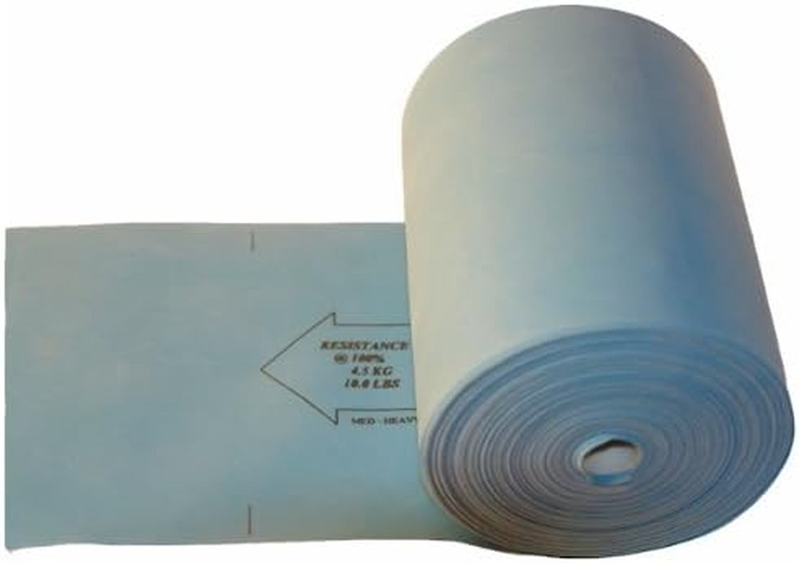 18Ft (6 Yard) Flat Latex Exercise Resistance Band Roll